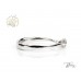 Блестящ Пръстен с Лабораторен Диамант 14К Бяло Злато  Bloom Jewellery